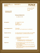 TüV-Versuchsbericht 1993